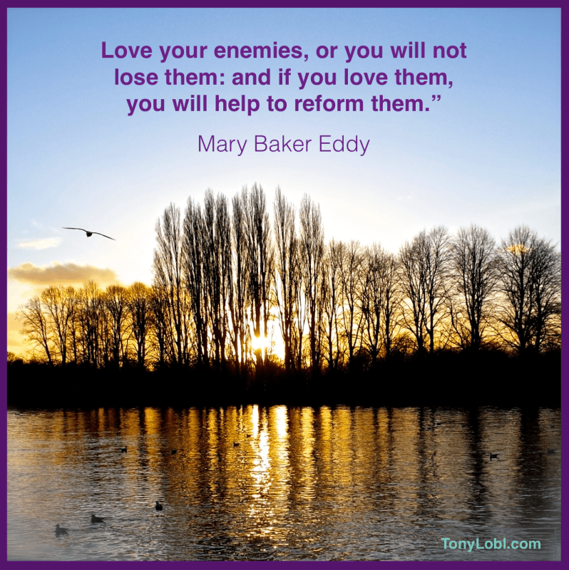 "Loving your enemies" by Tony Lobl