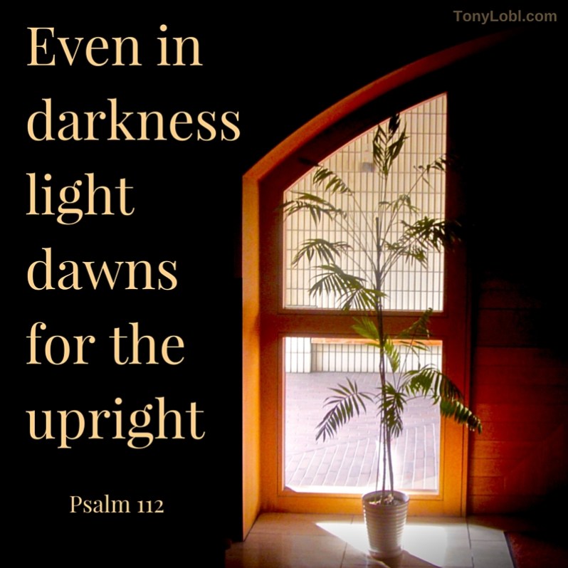 Even in darkness light dawns for the upright