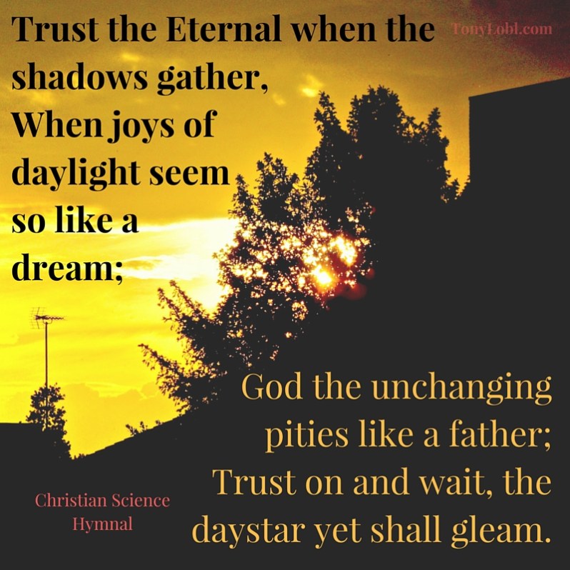 "Trust the eternal" by Tony Lobl - web